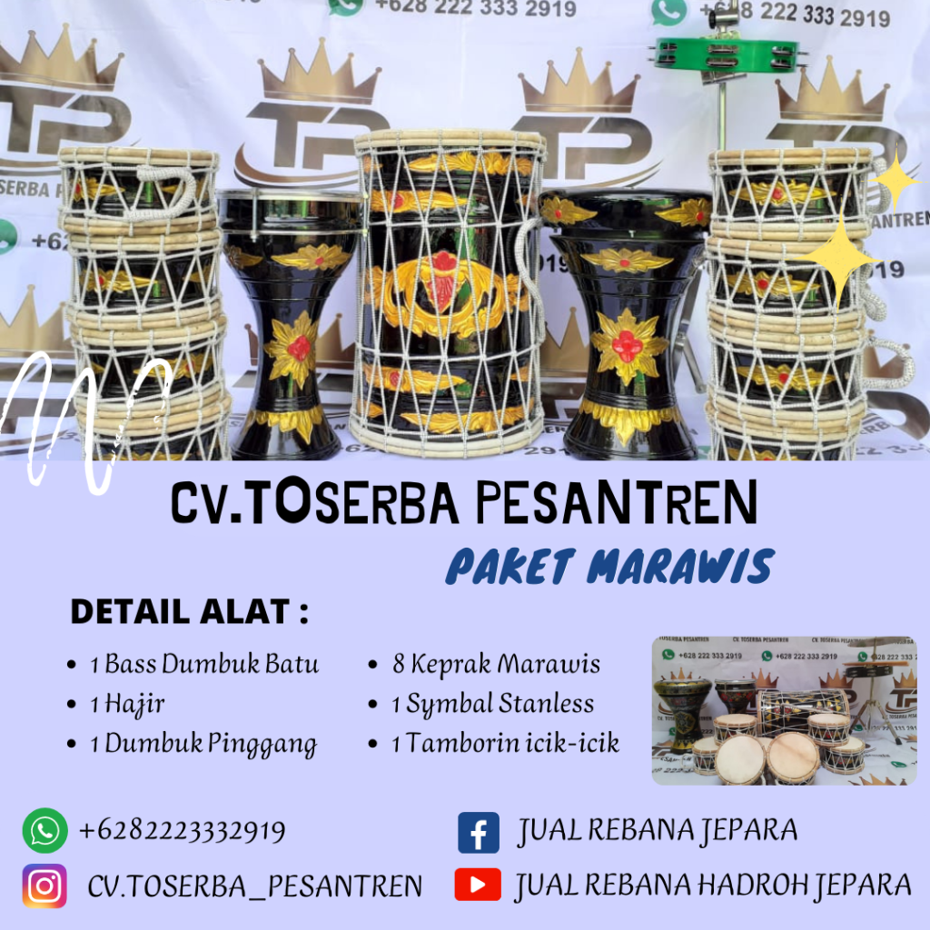 Alat Musik Marawis Tradisional Kualitas Premium